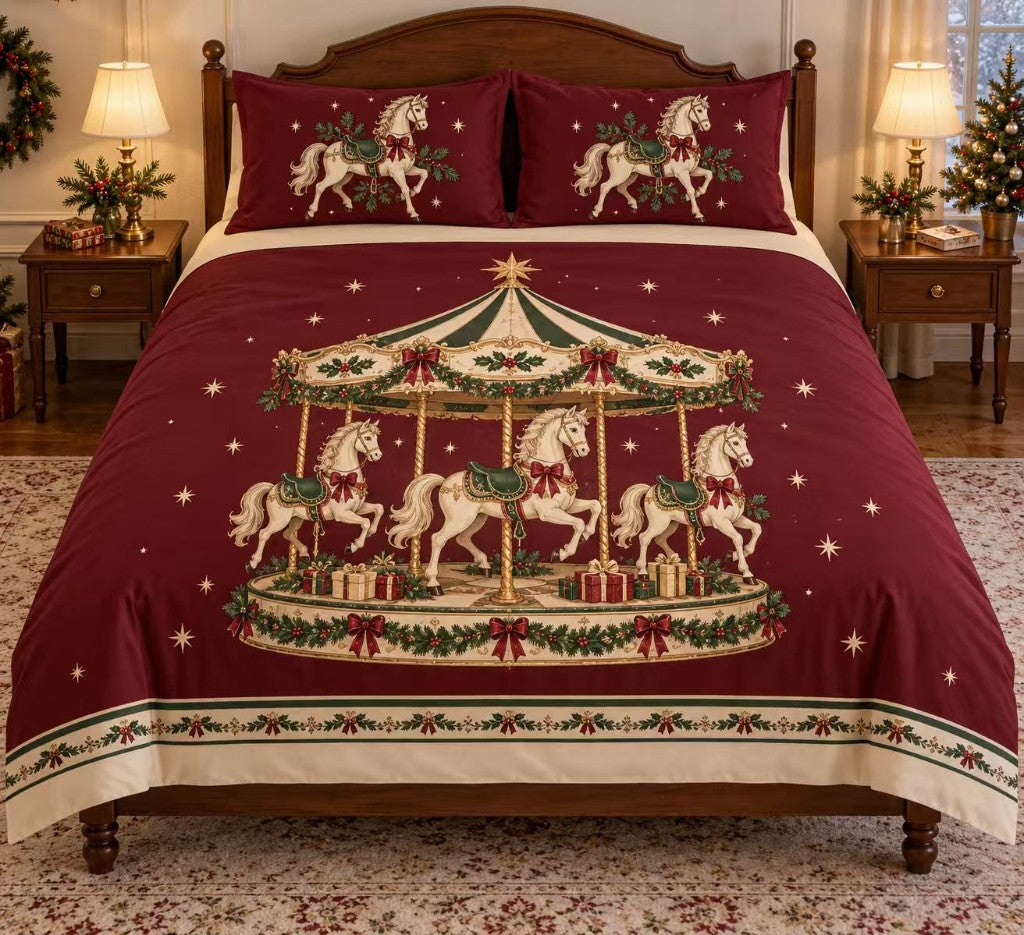 Customer photo of a holiday bedding set